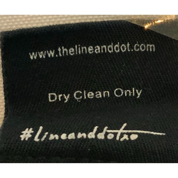 Line + Dot Black Cold Shoulder Long Sleeve V-Neck Coquette Womens Blouse Small - Picture 11 of 11